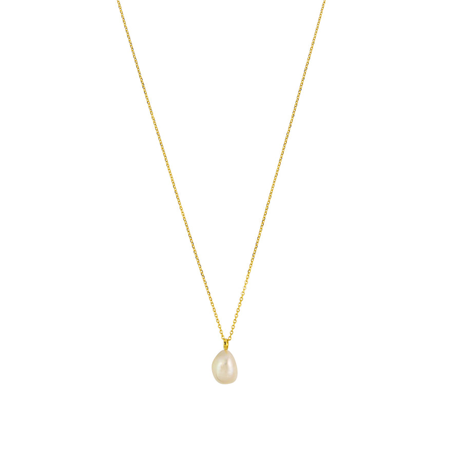 Benedetta Pearl Necklace Sterling Silver - Gold