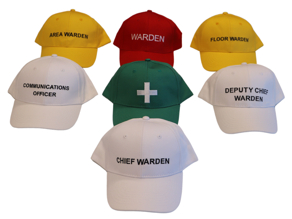 Fire Warden Hat Colours