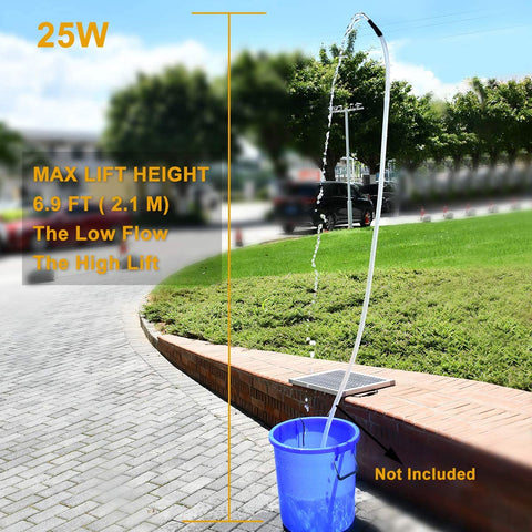 ECO-WORTHY Solar Fountain Water Pump Kit 20 W, 360GPH Submersible Powered Pump and 20 Watt Solar Panel for Sun Powered Fountain