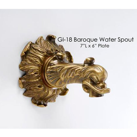 Giannini Garden Baroque Water Spout Bronze Brass GI-18