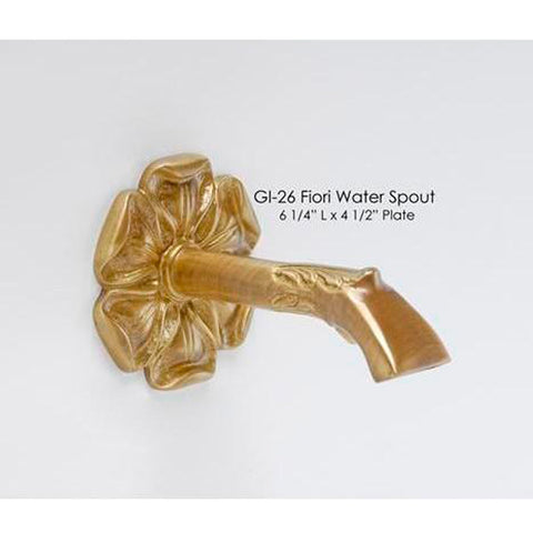 Giannini Garden Fiori Water Spout Brass GI-26