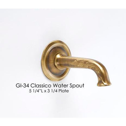 Giannini Garden Classico Water Spout Bronze GI-34