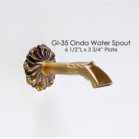 Giannini Garden Onda Water Spout Bronze GI-35