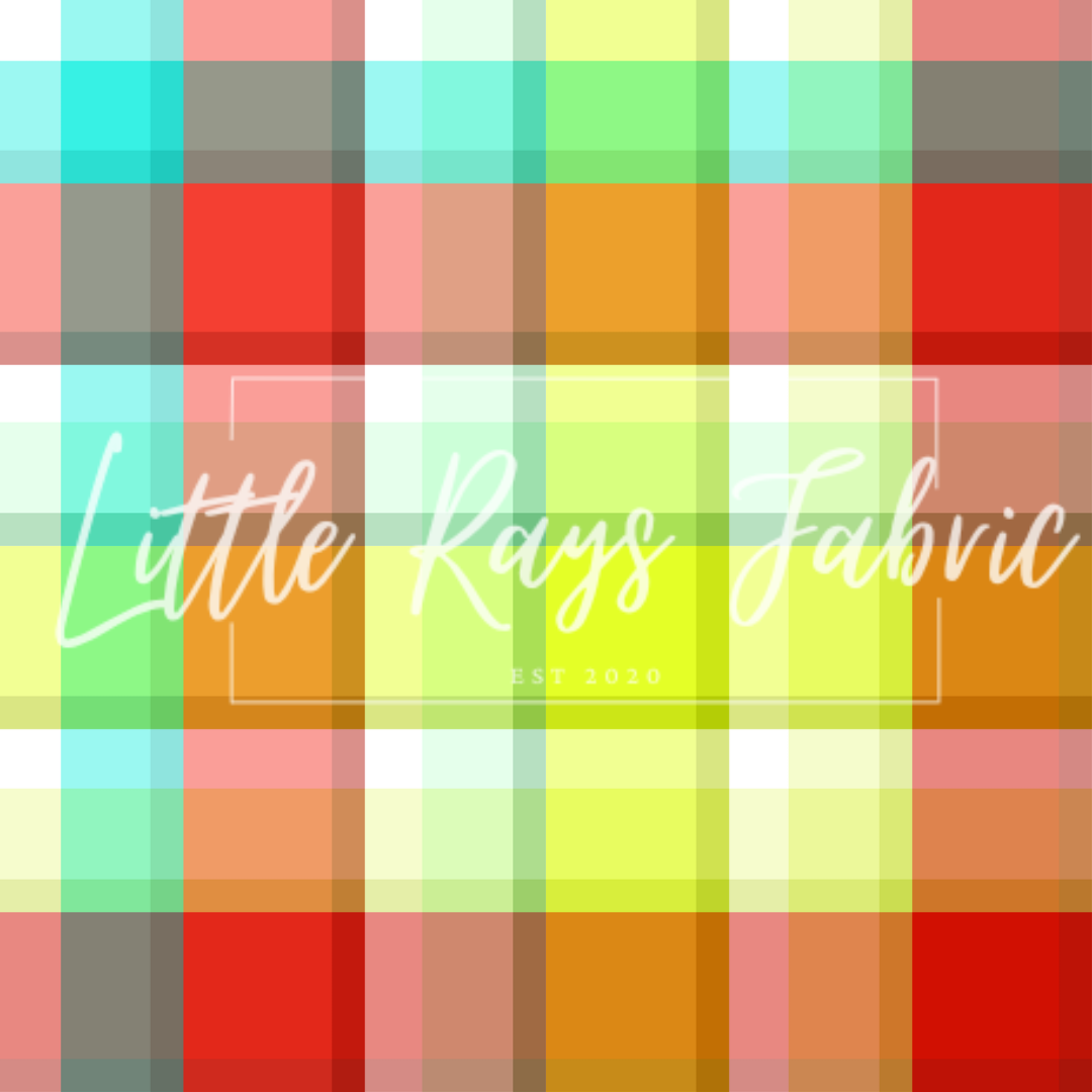 Watermelon Bow Plaid