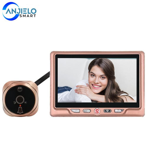 4.3InchTuya Peephole Door Viewer Camera Wifi Doorbell Video Intercom Mo –  Zhongshan Anjielo Smart Technology Co., Ltd