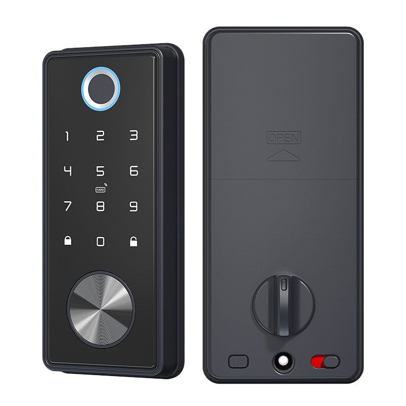 Tuya Smart Fingerprint Electronic Deadbolt Door Lock with Keypad-Bluet ...