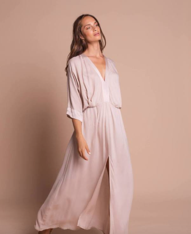 The Elegant Maxi Dress in Cream 