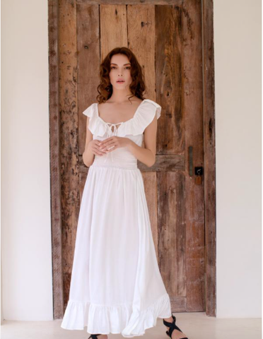 Florence White Maxi Dress