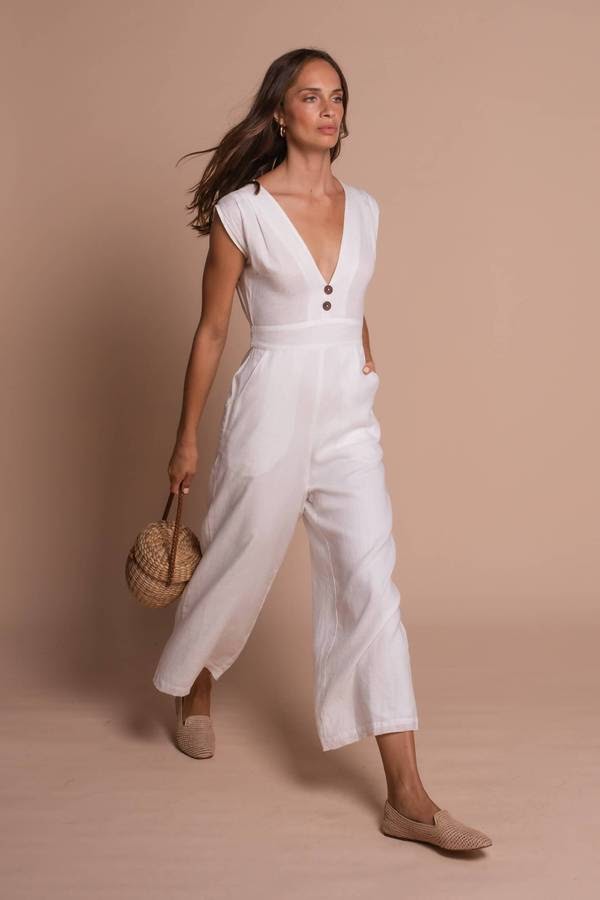 Linen Tailored Jumpsuit