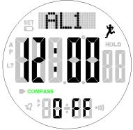 alarm mode of compass watch SKMEI 1354