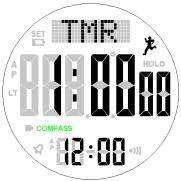 Countdown mode of compass watch SKMEI 1354