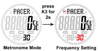 How to set Metronome of SKMEI 1356 compass watch