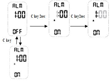 How to set alarm of SKMEI 1363 pedometer watch