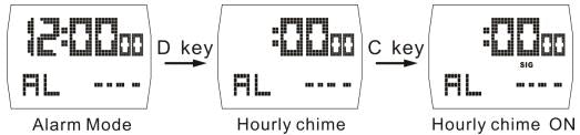 How to set chime of SKMEI 1368 digital watch