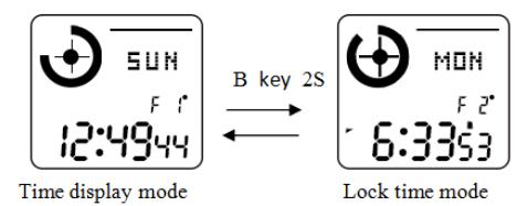 How to lock time display of SKMEI 1373 compass watch