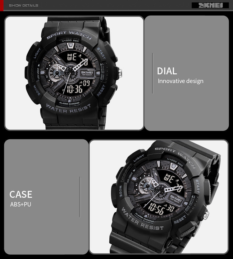SKMEI 1688 Waterproof Sports Watches for Mens/Womens