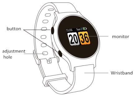 Aspecto del reloj bluetooth SKMEI 1438