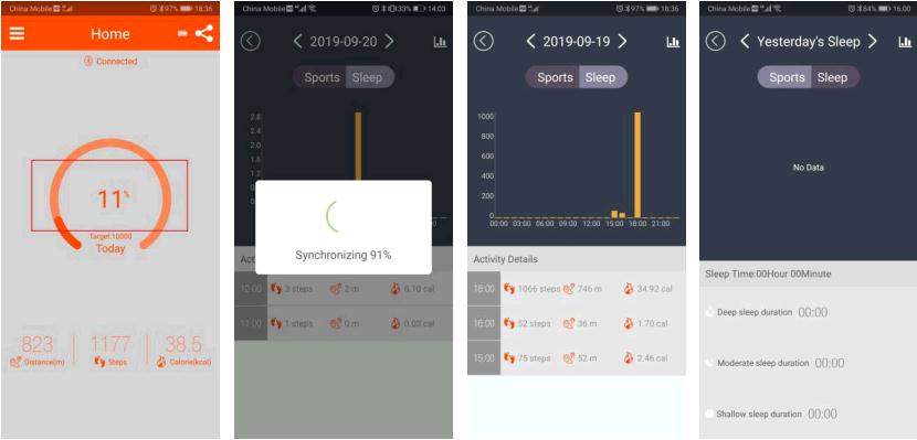 How to view sleep data on smart watch SKMEI 1542