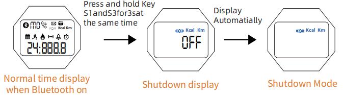 How to shutdown smart watch SKMEI 1629