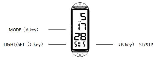 Botón de reloj digital SKMEI 1666