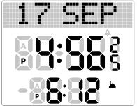 visualización de la hora del reloj SKMEI 1667 azan