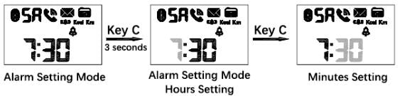 How to set alarm on bluetooth watch SKMEI 1743