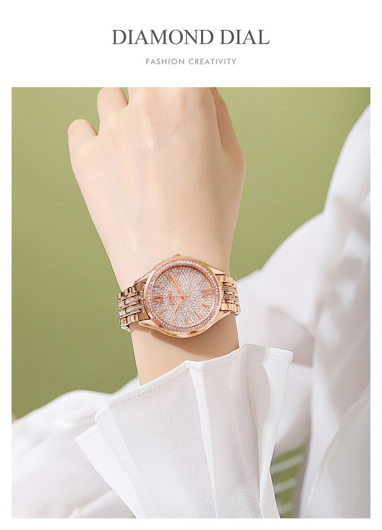 SKMEI 2030 Temperamento Reloj de joyería con diamantes de imitación para mujer