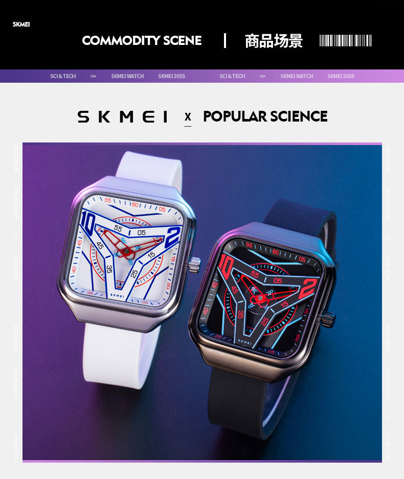 SKMEI Evolution 7102 Super Thin Square Watch 7mm