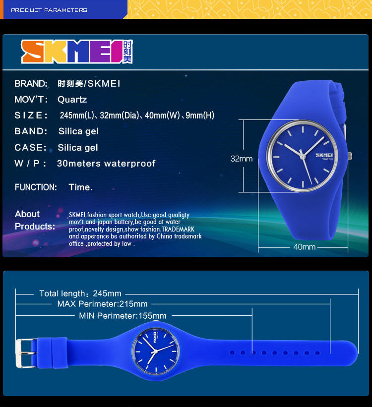 SKMEI 9068 Fashion Casual Quartz Watch