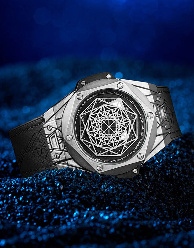 Reloj ONOLA vintage de cuarzo hexagonal