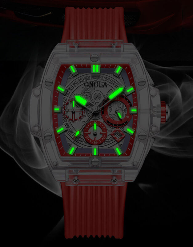 ONOLA Transparent Watch Luminous 6811