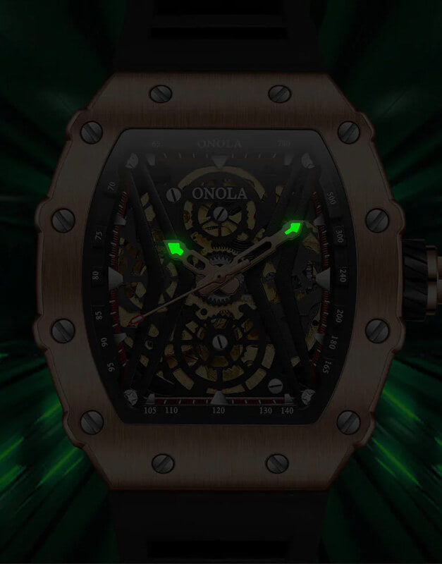 ONOLA 6826 Luminous Skeleton Watch