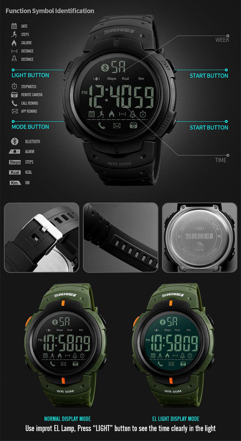SKMEI 1301 Smart Sport Watch