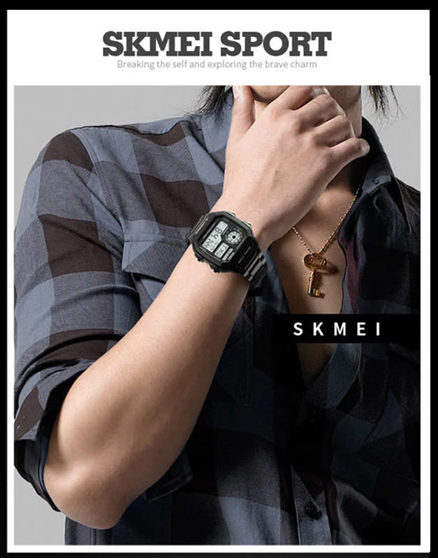 SKMEI 1335 Dual Time Watch Mens