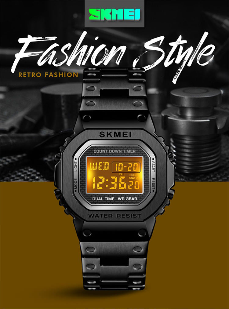 SKMEI 1456 Fashion Digital Watch w/ EL Light