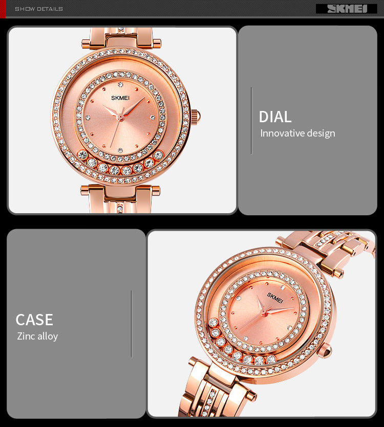 SKMEI 1740 Diamond Watches for Ladies