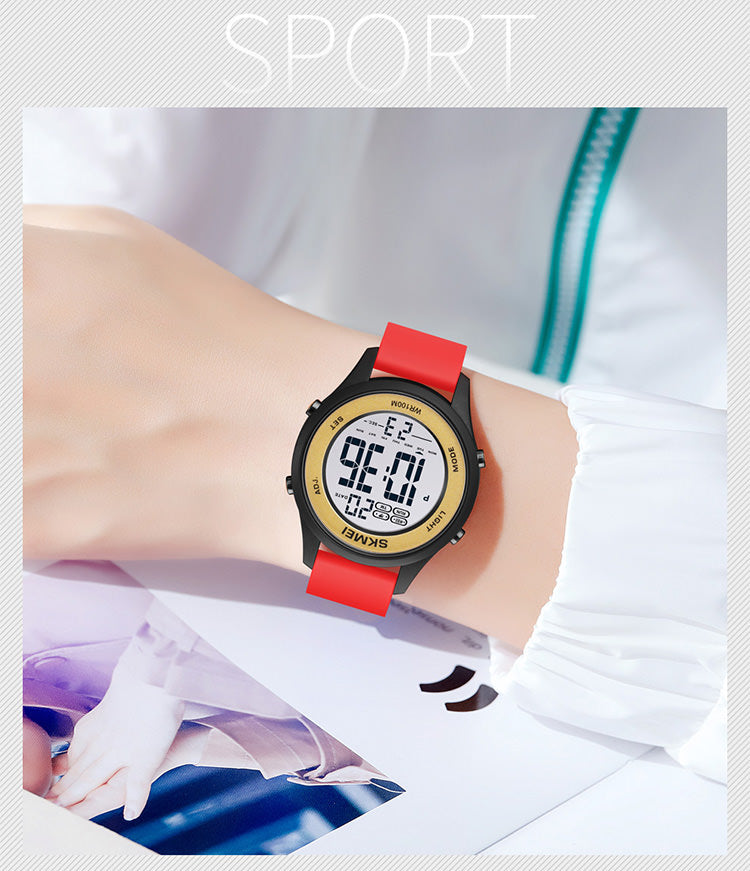 Reloj de pulsera digital para niños SKMEI 1758 con resistencia al agua de 100 m