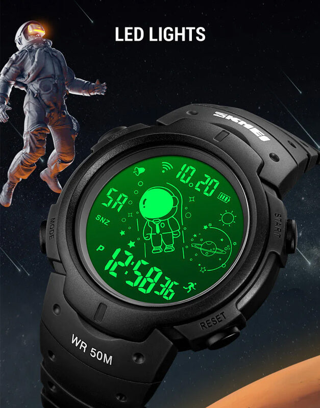 Reloj digital para hombre Ultrafino Cara grande 50M Impermeable