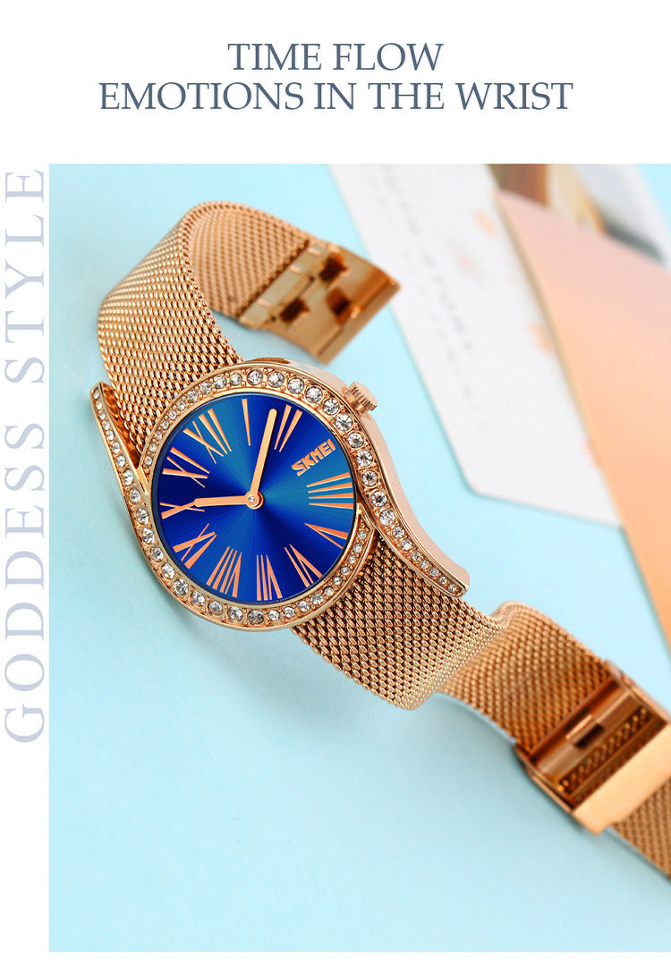 SKMEI 9252 Relojes de vestir con diamantes creativos para mujer