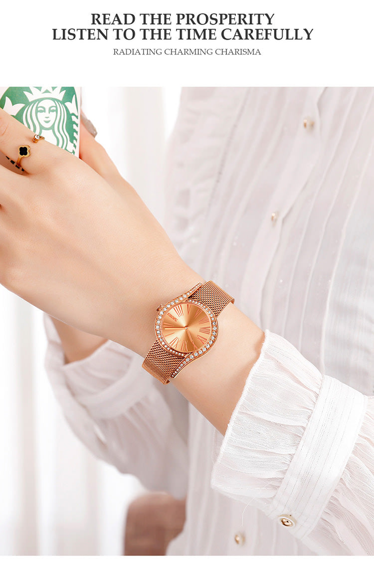 SKMEI 9252 Relojes de vestir con diamantes creativos para mujer