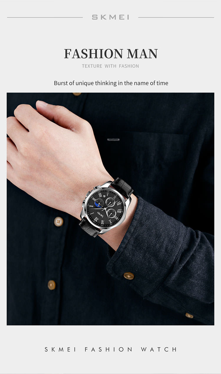 SKMEI 9260 Men's Moonphase Watch Quartz