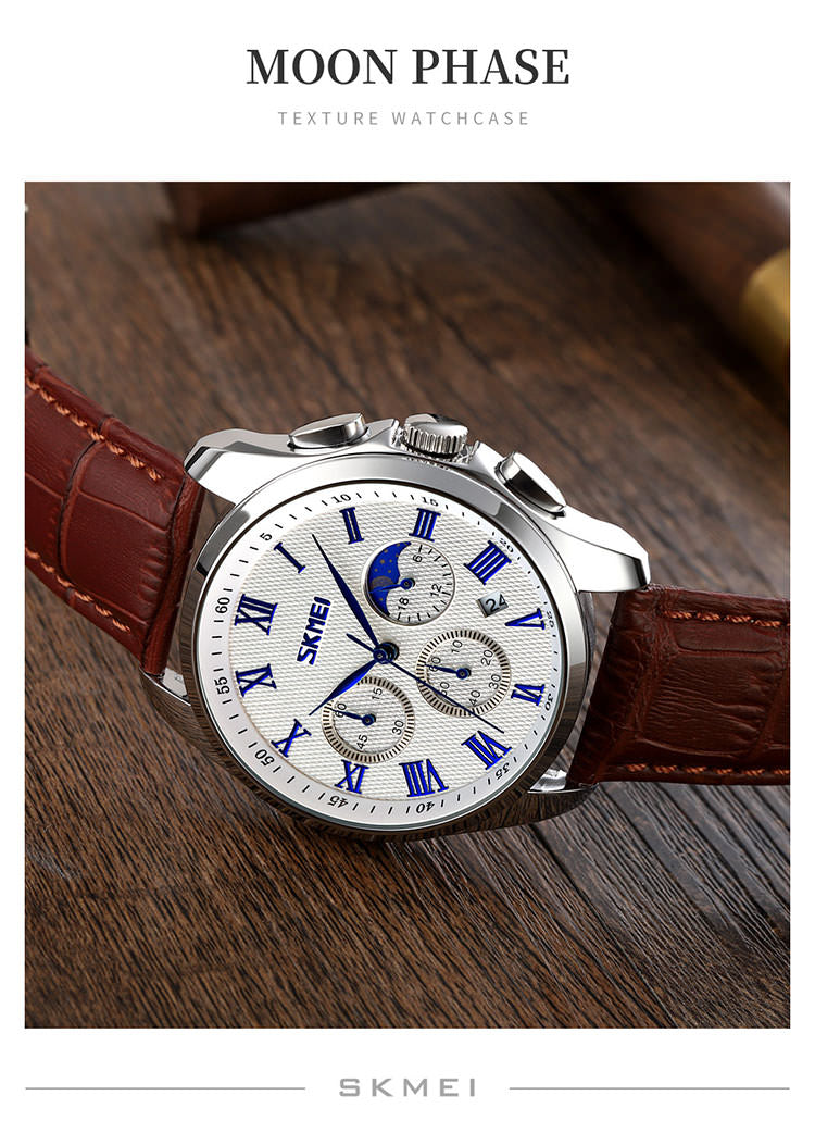 SKMEI 9260 Men's Moonphase Watch Quartz