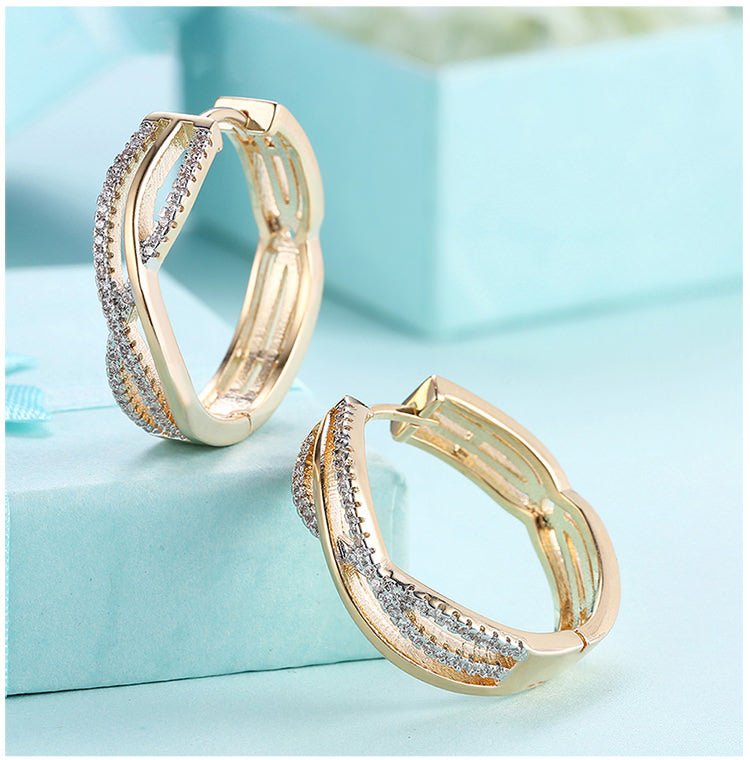 SKMEI LKN007 Twist Earrings Hoops