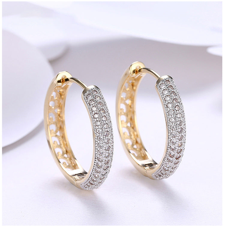 SKMEI LKN008 Zircon Hoop Earrings