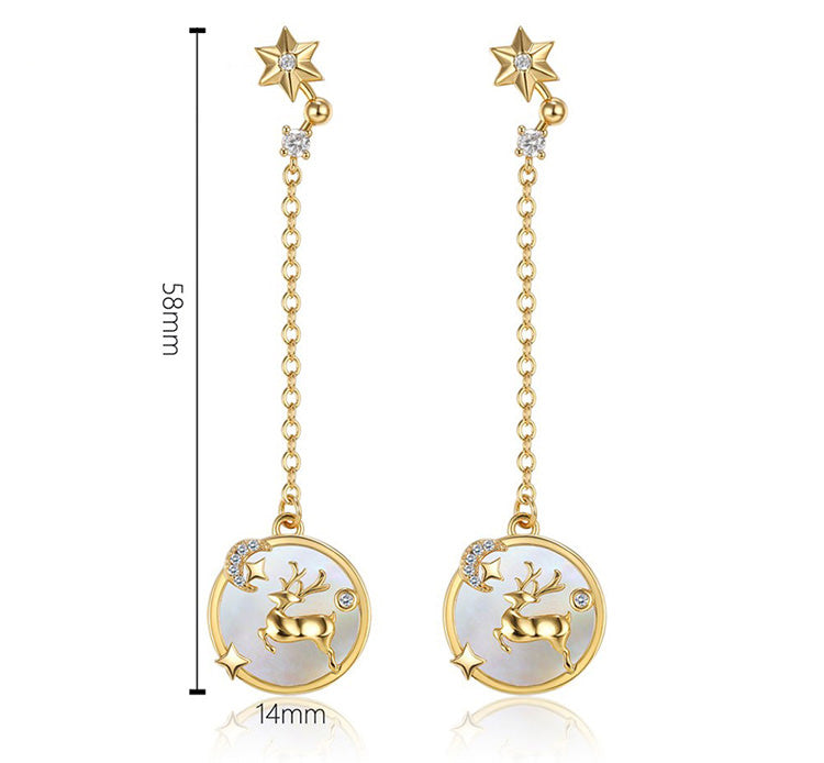 SKMEI LKN017 Boucles d'oreilles Renne