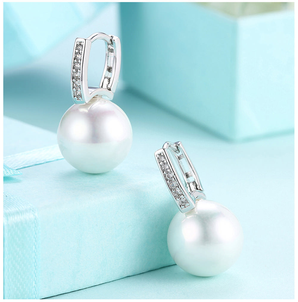 SKMEI LKN024 Pearl Earrings Drops