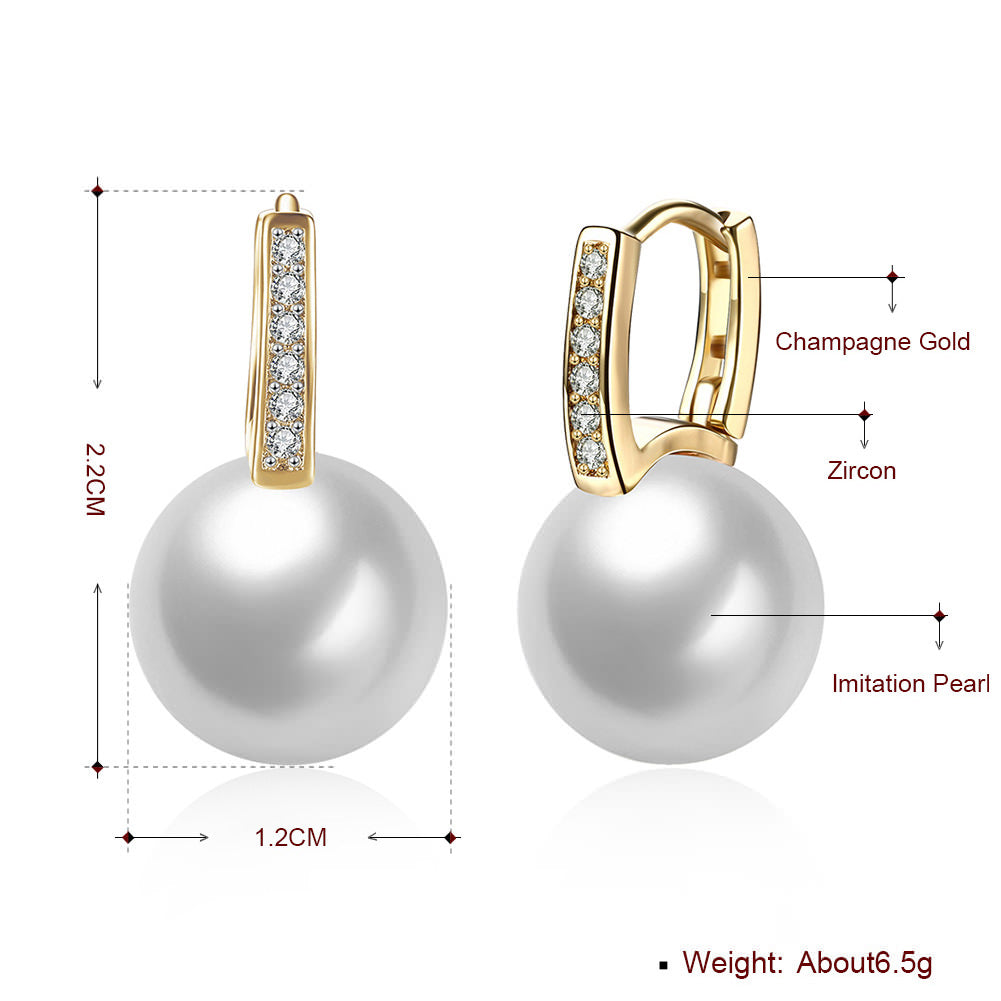 SKMEI LKN024 Pearl Earrings Drops