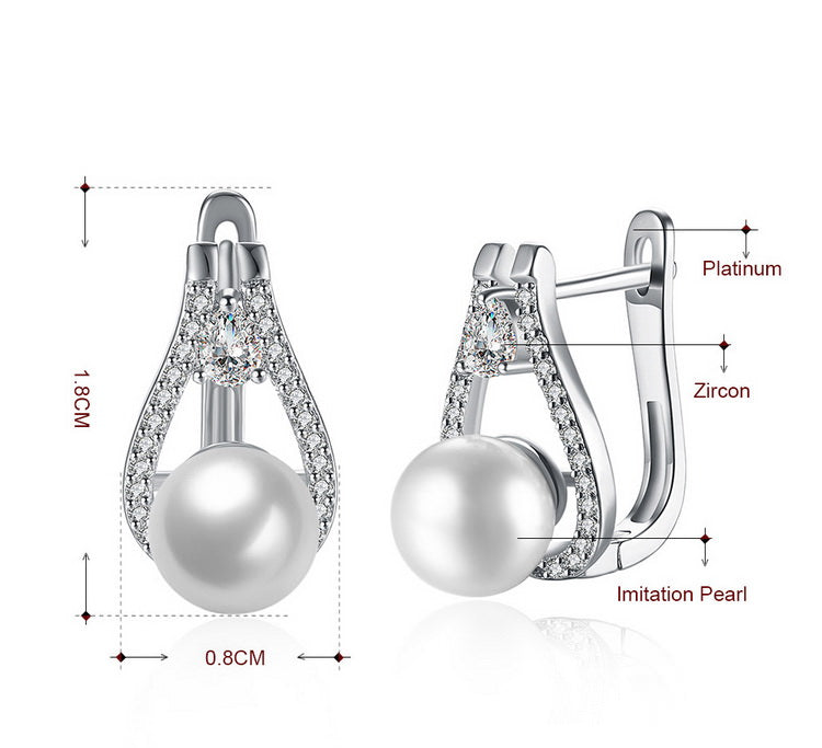 SKMEI LKN026 Pearl Ear Studs