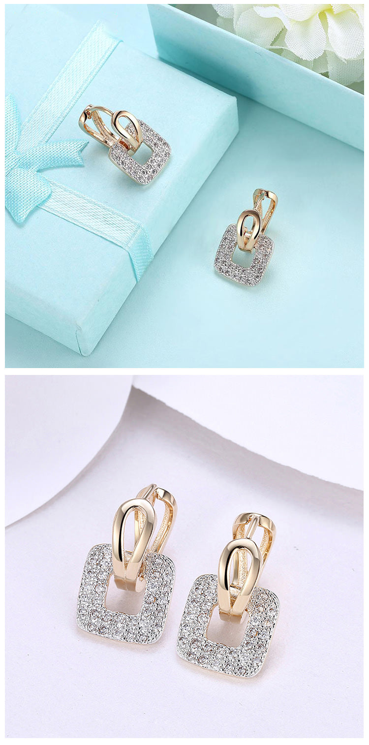 SKMEI LKN040 Square Drop Earrings for Ladies