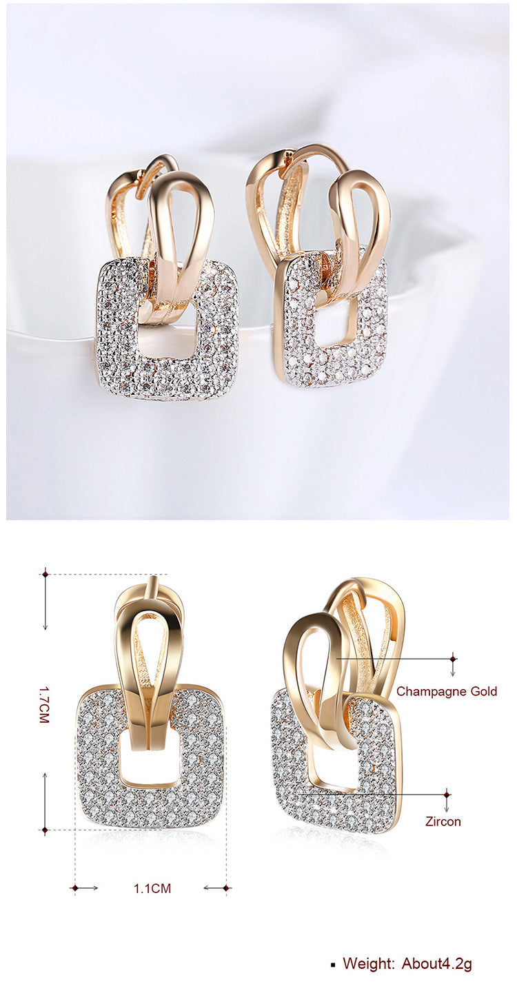 SKMEI LKN040 Square Drop Earrings for Ladies